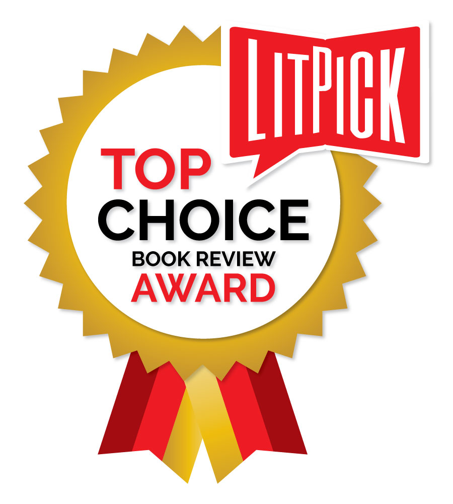 The LitPick Top Choice Award graphic in gold